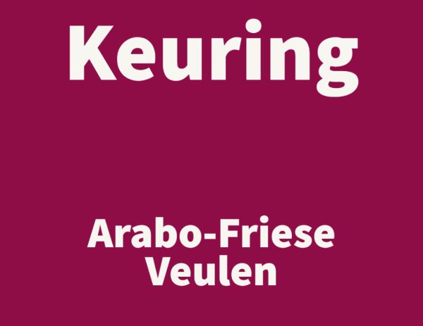 Keuring Veulen